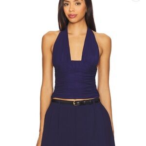 SEROYA mesh halter top